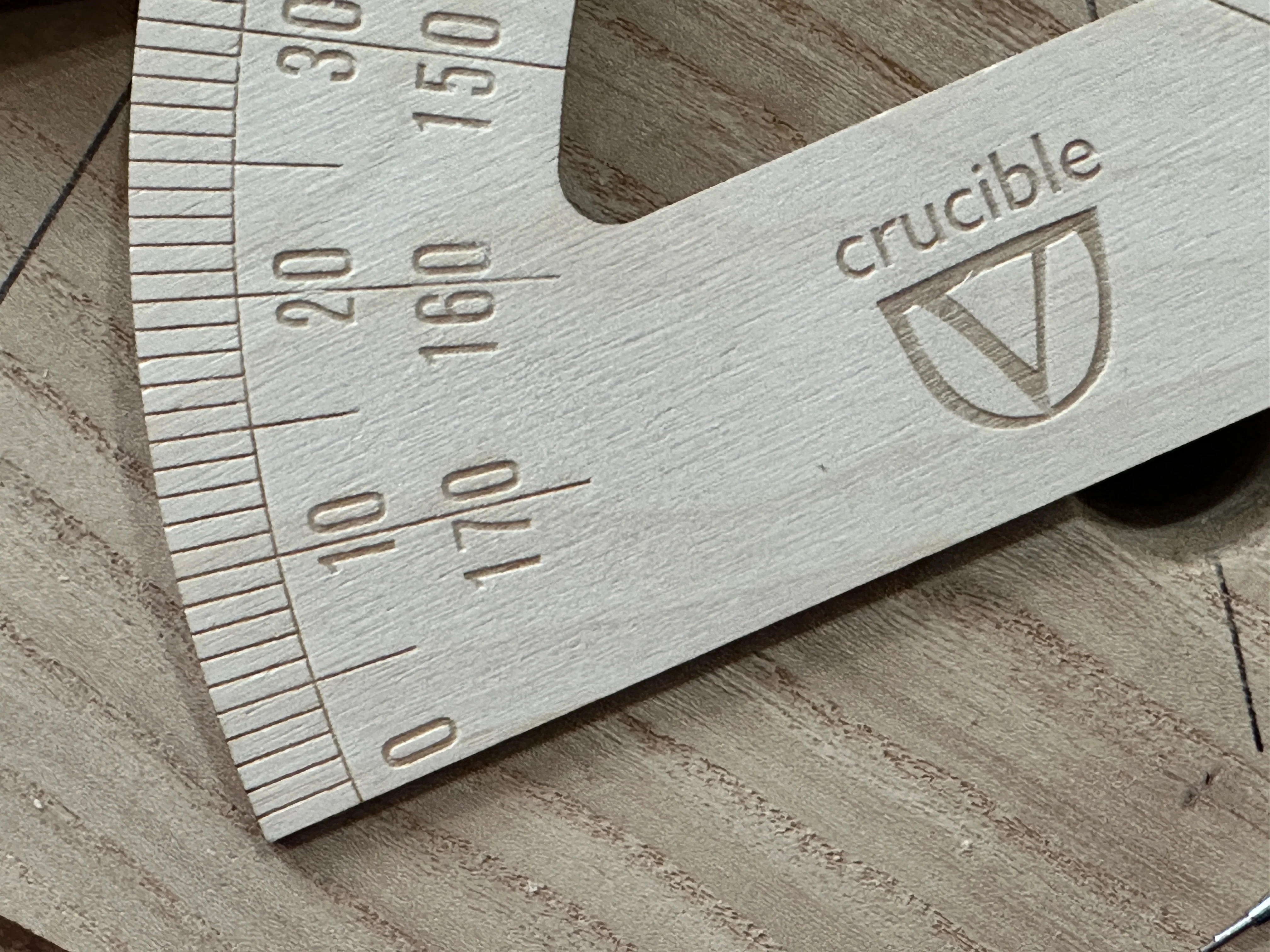 Crucible Big Protractor – Now in Baltic Birch - Image 3